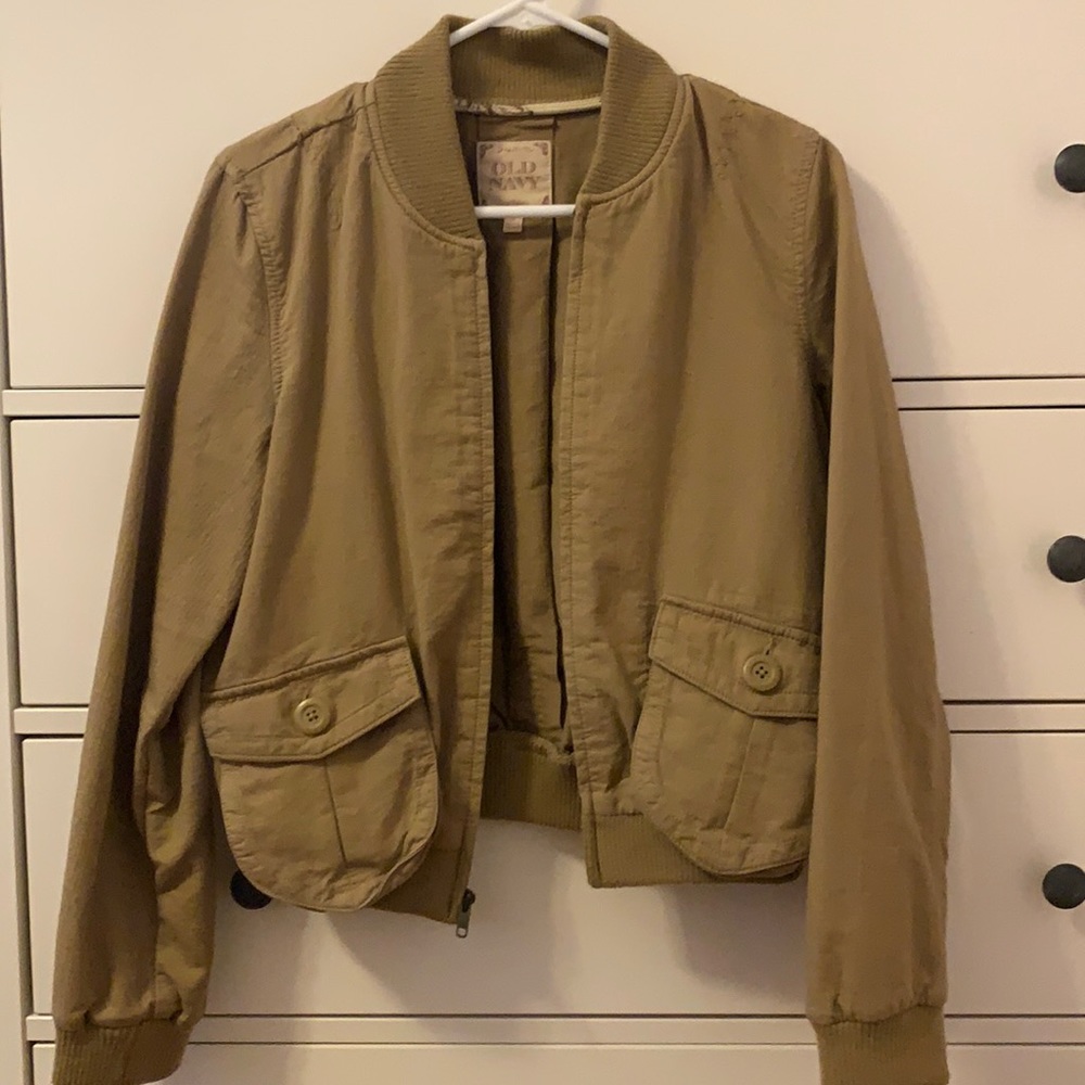 Old Navy Tan Bomber Jacket
